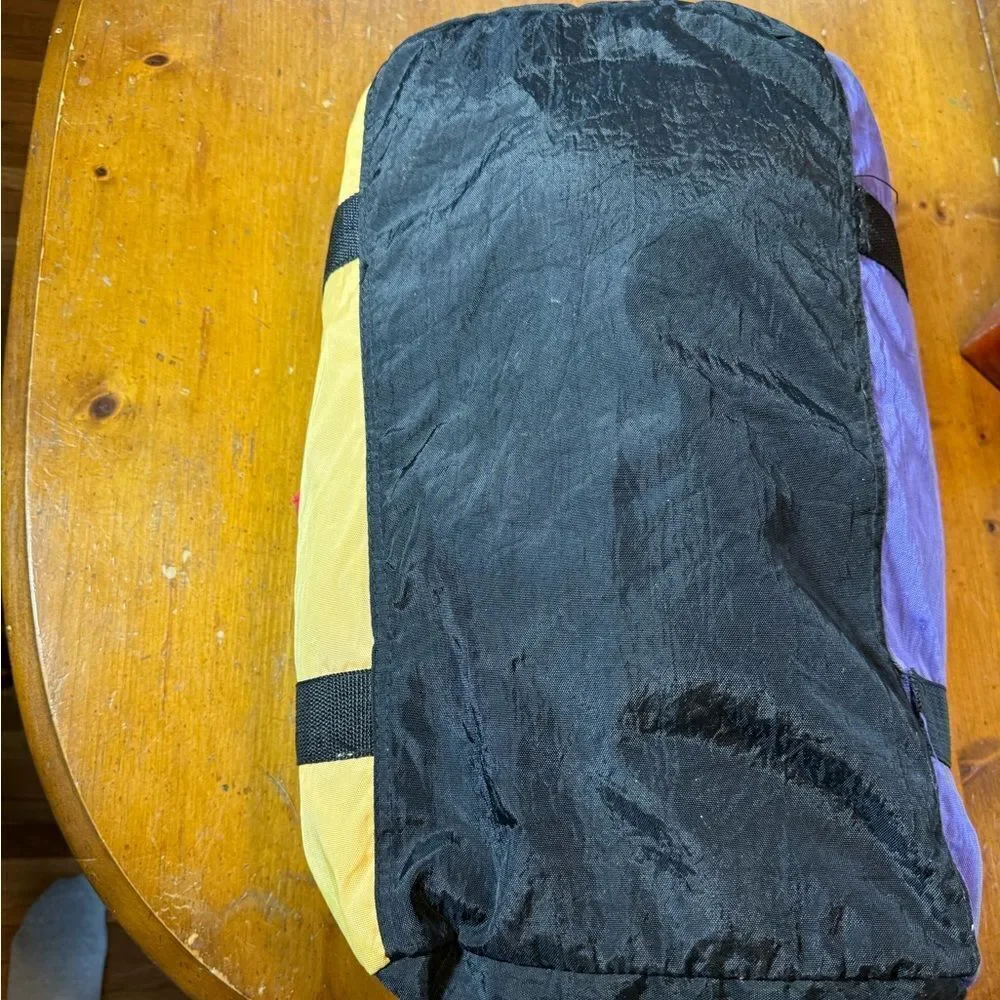 Vintage Bugle Boy Two Tone Duffle Bag